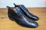 Floris van Bommel halfhoge herenschoenen maat 9,5 / 44, Ophalen, Blauw, Floris van Bommel, Zo goed als nieuw