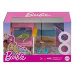 Barbie: Huisdieren setje met strandstoel, Barbie, ., Nieuw, Ophalen of Verzenden
