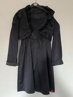 Chique zwarte jurk met bolero, kinder maat M, Ophalen of Verzenden, Zo goed als nieuw, Meisje, Jurk of Rok