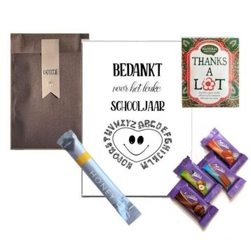 Juf cadeau bedankje afscheid - thee en chocolade beschikbaar voor biedingen