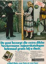 Retro reclame 1977 Neckermann catalogus van de postbode, Verzamelen, Retro, Verzenden, Overige typen