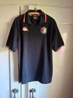 Shirt Feyenoord Kappa, zwart met logo, Kleding | Heren, Ophalen of Verzenden, Zo goed als nieuw, Zwart, Voetbal