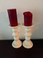 Middelhoge keramiek kandelaars, Huis en Inrichting, Woonaccessoires | Kandelaars en Kaarsen, Overige materialen, Ophalen of Verzenden