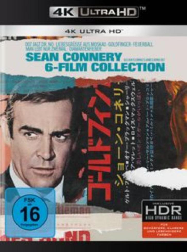 James Bond: Sean Connery 6-Film Collection (Ultra HD), Cd's en Dvd's, Blu-ray, Nieuw in verpakking, Actie, Verzenden