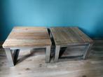 Spinder Design salontafel 2x, Ophalen, 50 tot 100 cm, Vierkant, 50 tot 100 cm
