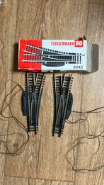 Fleischmann wissels 6045, Hobby en Vrije tijd, Modeltreinen | H0, Gelijkstroom, Fleischmann, Rails, Ophalen of Verzenden