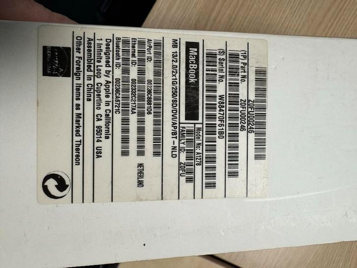 MacBook 13.3" - 2.0GHz, 2GB RAM, 250GB HDD, Computers en Software, Apple Macbooks, Gebruikt, MacBook, 13 inch, 2 tot 3 Ghz, 256 GB