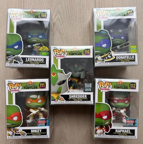Funko pop! TMNT x Power rangers compleet, Verzamelen, Poppetjes en Figuurtjes, Zo goed als nieuw, Ophalen of Verzenden