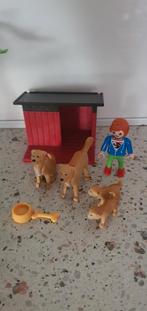 Playmobiel golden retriever met puppy's, Ophalen of Verzenden, Zo goed als nieuw