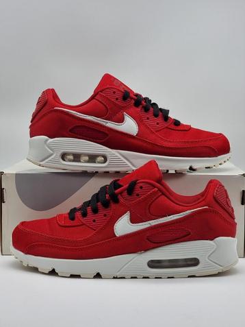 Nike air max 90 NBY - nike by you red canvas - size 42,5 beschikbaar voor biedingen