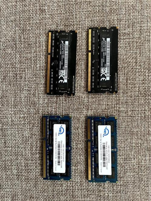 Apple Intel iMac/Macbook RAM – 2 8GB + 2 4GB DDR3L 1600MHz, Computers en Software, RAM geheugen, Zo goed als nieuw, Desktop, 16 GB