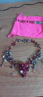 Otazu ketting, Ophalen of Verzenden, Zo goed als nieuw, Rood, Zilver