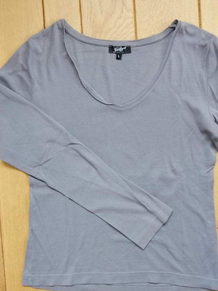 HEMA t- shirt lange mouw grijs maat M, Kleding | Dames, T-shirts, Zo goed als nieuw, Maat 38/40 (M), Grijs, Lange mouw, Ophalen of Verzenden