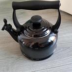 Le Creuset Theepot Zwart - Zo goed als nieuw, 1 tot 2 liter, Ophalen, Zo goed als nieuw, Rvs