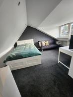 Brimnes bed met hoofdeind kast, Huis en Inrichting, Ophalen, Gebruikt, Wit, 140 cm
