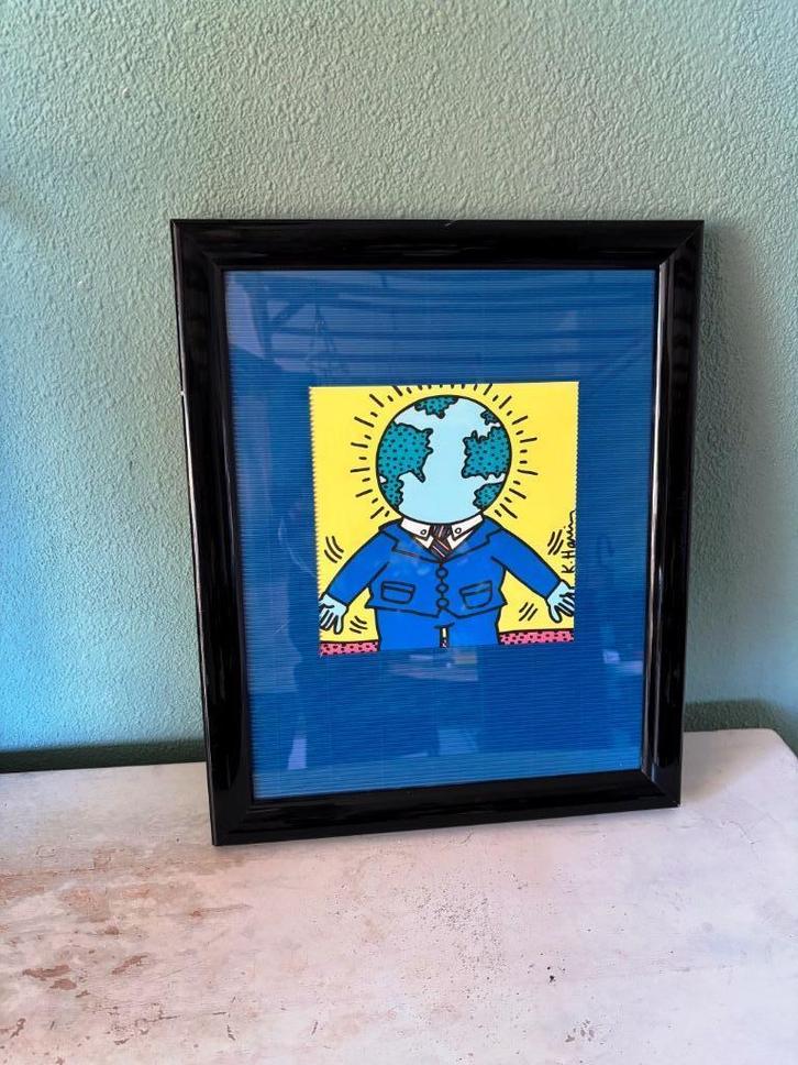 Pop-art print in lijst (40 32 cm), Antiek en Kunst, Kunst | Litho's en Zeefdrukken, Ophalen of Verzenden