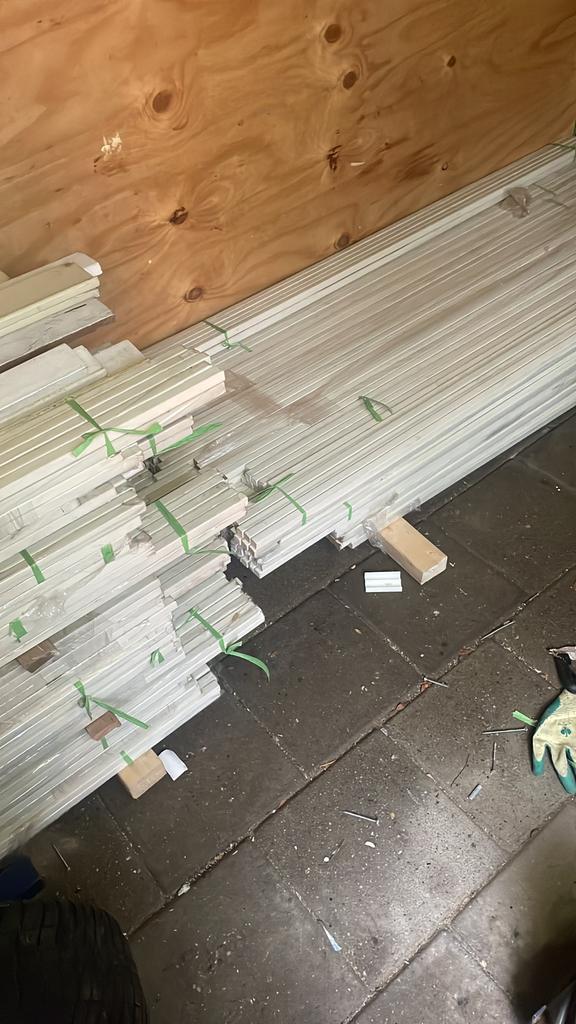 Glaslatten 17x17 ,15x17 ,17x19 en 17x15 met sp, Doe-het-zelf en Verbouw, Glas en Ramen, Zo goed als nieuw, Overige typen, 160 cm of meer