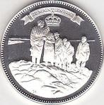 KONINGIN JULIANA BEZOEKT DE DOOR OVERSTROMING DE GETEISTERDE, Postzegels en Munten, Penningen en Medailles, Ophalen of Verzenden