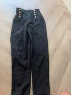 Zwarte broek met gouden knopen, Zwart, Ophalen of Verzenden, Zo goed als nieuw, Maat 36 (S)