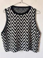 Nieuw! Korte top cropped zwart/wit mouwloos - 46/48, Primark, Maat 46/48 (XL) of groter, Nieuw, Ophalen of Verzenden