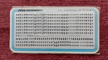 Mecanorma wrijfletters - Churchward Galaxy - 4 mm beschikbaar voor biedingen