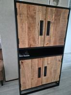 Bergkast Salzburg Breed Mango Hout 90x42x160, Huis en Inrichting, Kasten | Overige, Ophalen, Zo goed als nieuw