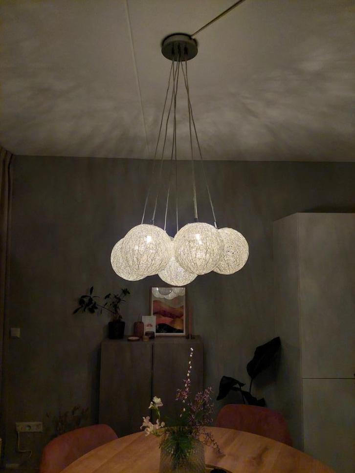 Hanglamp eettafel, Huis en Inrichting, Lampen | Hanglampen, Gebruikt, Metaal, Ophalen of Verzenden