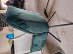 6 x groene velvet eetkamer stoelen, Ophalen, Gebruikt, Overige kleuren, Vijf, Zes of meer stoelen