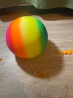Regenboog Bal met Elastiek, Ophalen of Verzenden, Gebruikt