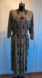 ZARA #dierenprint #travelstof jurk v-hals L XL crème zwart, Overige kleuren, Verzenden, Zara, Maat 42/44 (L)