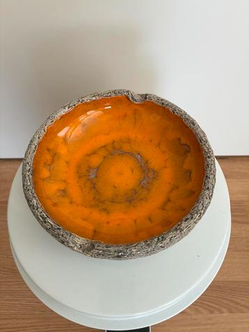 Vintage fat lava asbak oranje.  beschikbaar voor biedingen