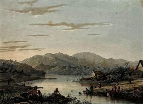 Litho naar een schilderij van A. Salm, Antiek en Kunst, Kunst | Litho's en Zeefdrukken, Ophalen of Verzenden