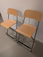 Twee houten klapstoelen Ikea, Huis en Inrichting, Ophalen, Gebruikt, Twee, Bruin