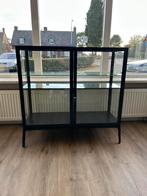 Vitrinekast fabrikor zwart, Huis en Inrichting, Ophalen, Zo goed als nieuw