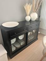 Ikea Malsjo dressoir zwart, Huis en Inrichting, Kasten | Buffetkasten, Ophalen, 100 tot 150 cm, Zo goed als nieuw, Met lade(s)