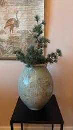 Groene vaas, Huis en Inrichting, Ophalen, Aardewerk of Porselein, Nieuw, Minder dan 50 cm