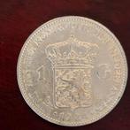 1 Gulden 1924 Wilhelmina - Zilver, 1 gulden, Zilver, Ophalen of Verzenden, Koningin Wilhelmina