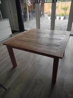 Eettafel,salontafel teak hout., Huis en Inrichting, Tafels | Eettafels, Ophalen, Gebruikt, 100 tot 150 cm, Vierkant