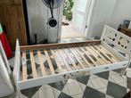Ikea peuterbed incl matras, Ophalen, Gebruikt, Eenpersoons, Wit