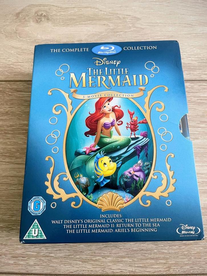 Disney Kleine zeemeermin complete 1 2 3 collection box set, Cd's en Dvd's, Blu-ray, Gebruikt, Tekenfilms en Animatie, Boxset, Ophalen