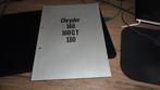 Folder CHRYSLER 160-160GT-180  ,  10-1970, Verzenden, Zo goed als nieuw, Overige merken