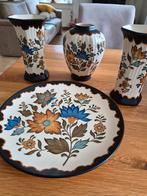 Gouda plateel "Flora", Antiek en Kunst, Ophalen of Verzenden