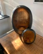Windlicht ei/egg zwart goud M & S, Huis en Inrichting, Woonaccessoires | Kandelaars en Kaarsen, Zwart, Ophalen of Verzenden, Zo goed als nieuw