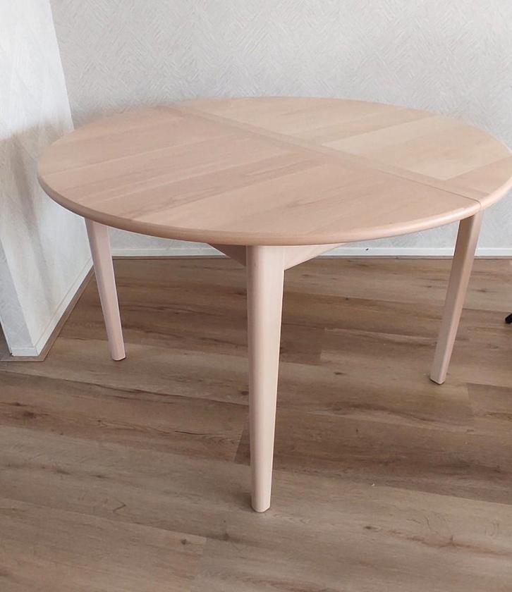 Ikea Uitschuifbare tafel Licht beuken /fineer, Huis en Inrichting, Tafels | Eettafels, Nieuw, 100 tot 150 cm, 150 tot 200 cm, Vijf personen of meer