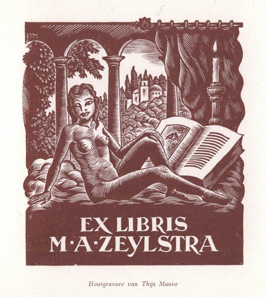 1753 Ex Libris Nederland : Thijs Mauve, 1954, Verzenden