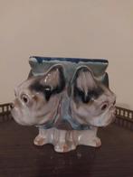 Vintage Keramische Boekenhouder Franse Bulldogs, Ophalen of Verzenden