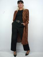 *Abfab Vintage Bruine Lange Blouse Koker Amsterdam L*, Bruin, Maat 42/44 (L), Koker Amsterdam, Ophalen of Verzenden