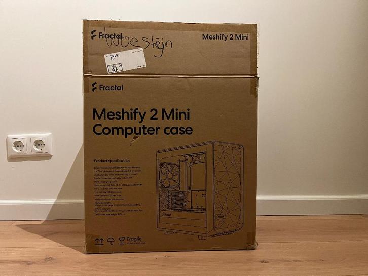 Fractal Design Meshify 2 Mini (wit) – mATX Behuizing / Case, Computers en Software, Computerbehuizingen, Zo goed als nieuw, Ophalen of Verzenden
