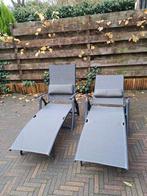 Ligbedden Haikou van Intratuin. Antraciet., Tuin en Terras, Ophalen, Zo goed als nieuw, Aluminium