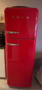Rode SMEG koel- vries combinatie (koelkast), Ophalen, 200 liter of meer, 60 cm of meer, 160 cm of meer